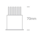DOWNLIGHT CUAD. LED 6,5W 3000K IP20 DIM. ONE LIGHT.