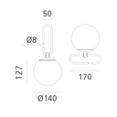 LAMPARA DE MESA NH 1217 ARTEMIDE.