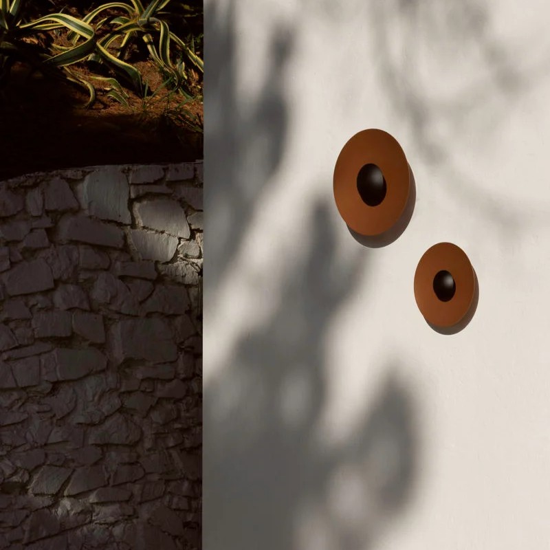 GINGER DE PARED 60CM ACABADO MARRON OXIDO MARSET.