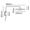 APLIQUE PARED GINGER 20A MARSET