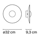 GINGER DE PARED 32CM ROBLEBLANCO MARSET.