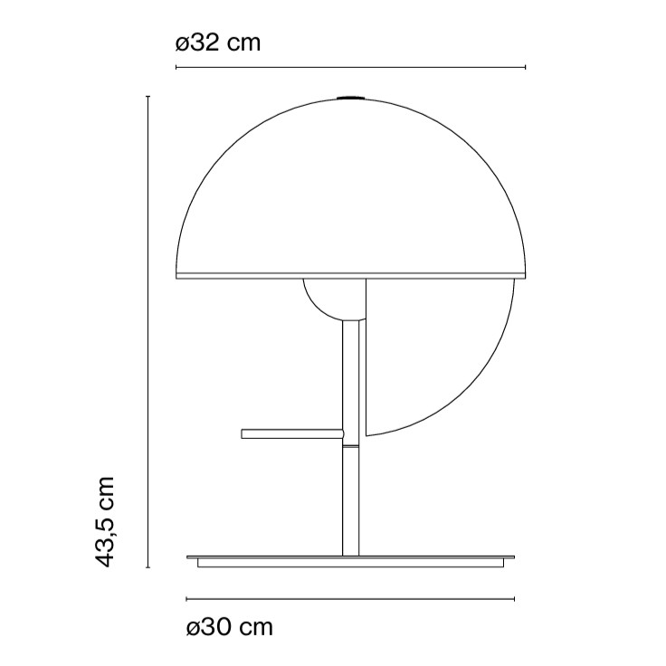 LÁMPARA DE MESA THEIA MARSET.