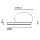 LÁMPARA DE MESA BOLITA UMBRA MARSET.