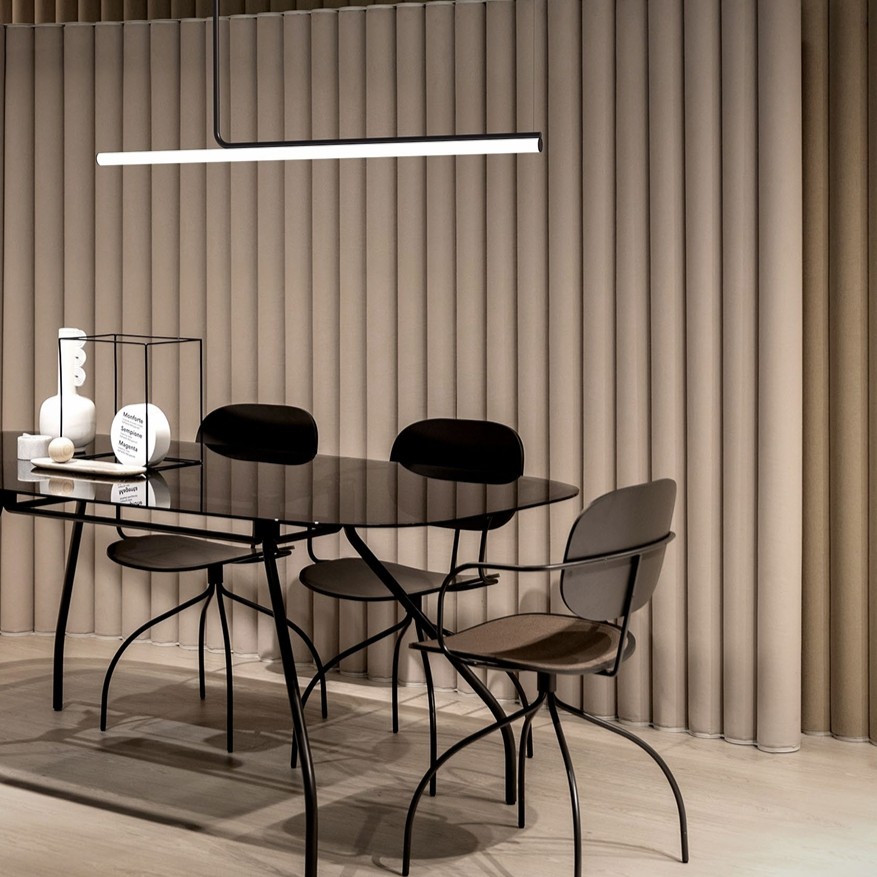 COLGANTE AMBROSIA NEGRO 1,80m MARSET.