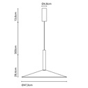 COLGANTE MILANA 47CM BLANCO MARSET