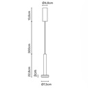 COLGANTE MILANA NEGRO MARSET.