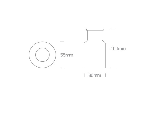 EMB.PISO LED 240V 2W 3000K IP67 ACERO ONE.