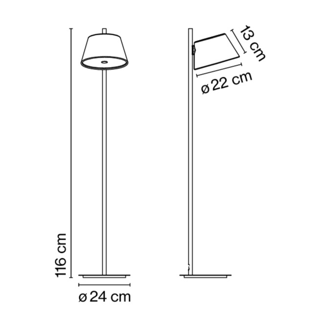 LÁMPARA DE PIE TAM TAM P MARSET.
