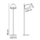 LÁMPARA DE PIE TAM TAM P MARSET.