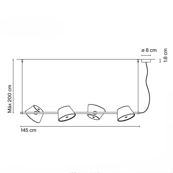 COLGANTE TAM TAM X4 MARSET