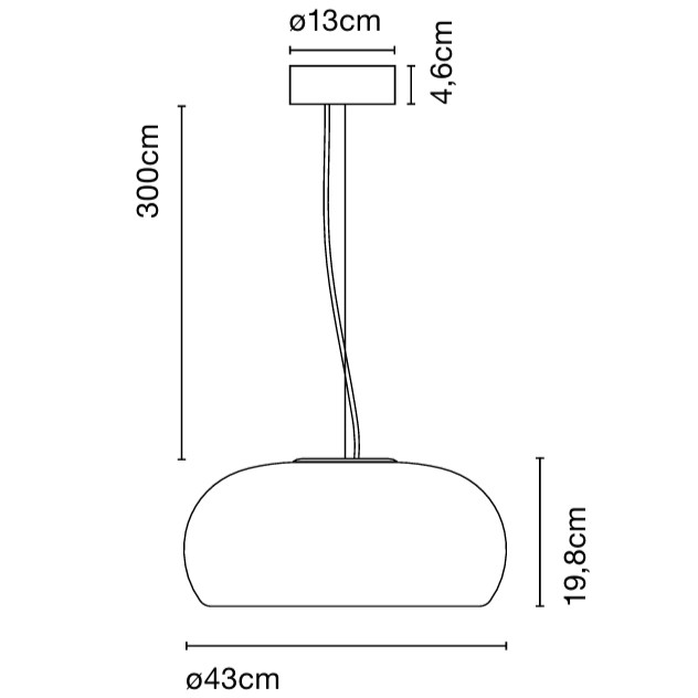 COLGANTE VETRA 43 AMBAR MARSET