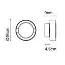 APLIQUE PARED PLAFF-ON 16 IP65 MARSET.