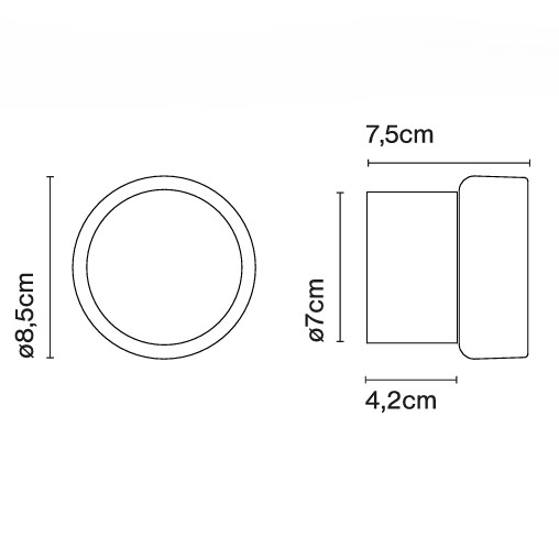 APLIQUE PARED ROC MINI MARSET.