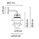 APLIQUE PARED SANTORINI IP65 MARSET.
