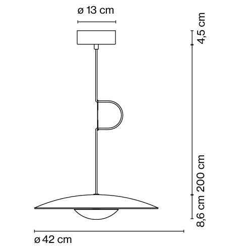 COLGANTE GINGER 42 WENGUÉ MARSET.
