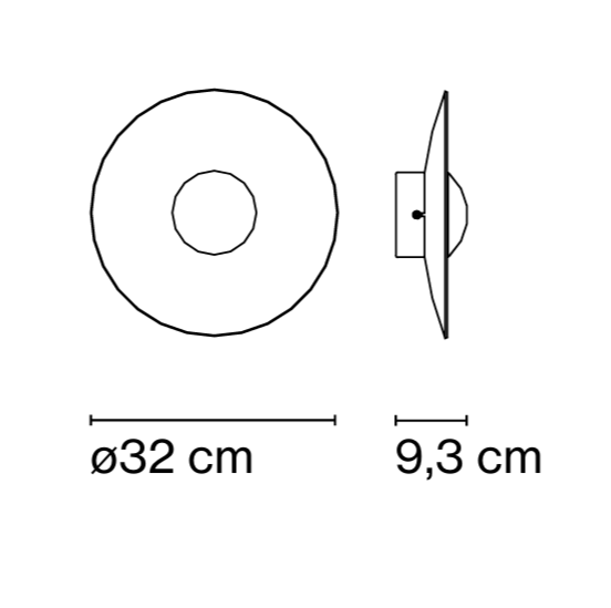 APLIQUE TECHO GINGER 60C ROBLE MARSET.