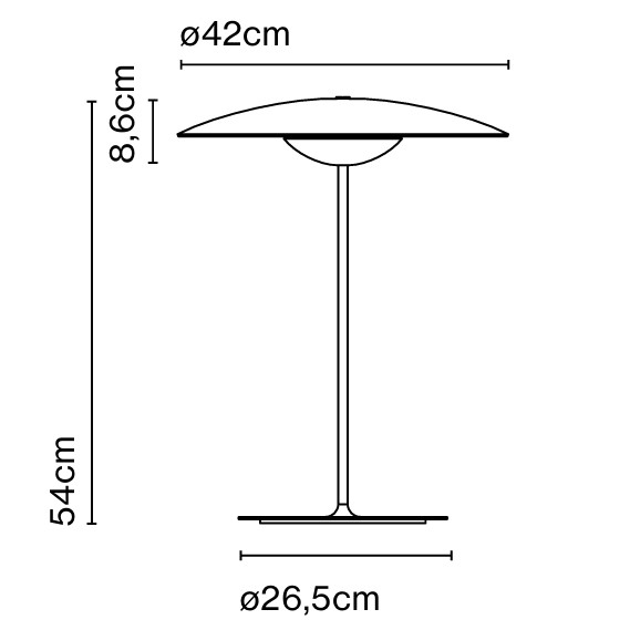 LÁMPARA DE MESA GINGER S 42 MARSET.