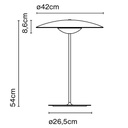 LÁMPARA DE MESA GINGER S 42 MARSET.