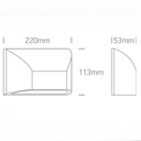 APLIQUE PARED  LED 6W  IP65 ONE LIGHT.