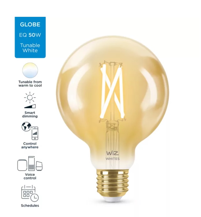 WIZ FILAMENTO BLE TW 7W E27 G95 AMB. 220V WI-FI PHILIPS