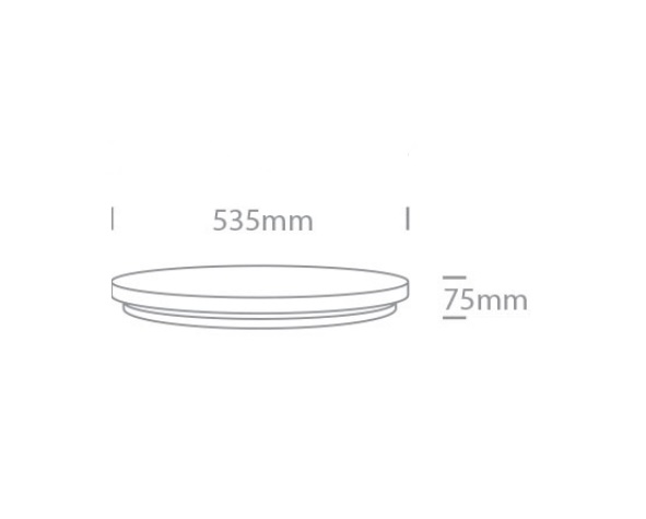 APLIQUE TECHO CIRC. LED 50W 3000K IP20 ONE LIGHT.