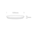 APLIQUE TECHO CIRC. LED 50W 3000K IP20 ONE LIGHT.