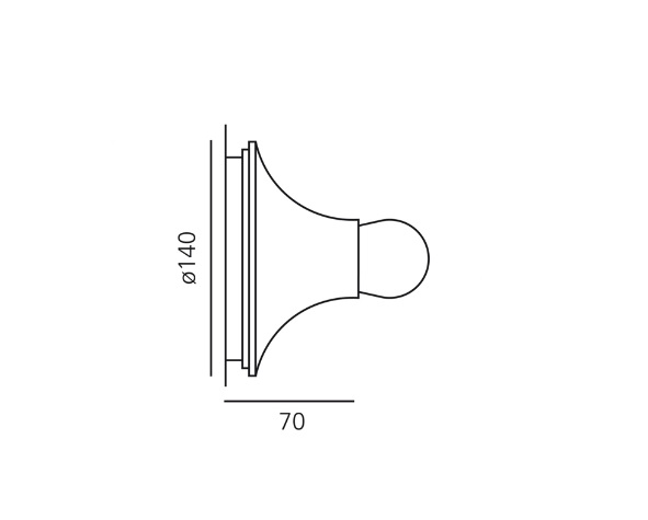 TETI 40w CRISTAL TRANSPARENTE ARTEMIDE.