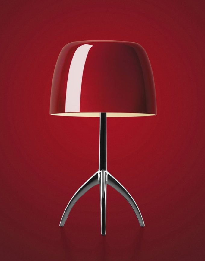 LUMIERE PICCOLA MESA CROMONEGRO/CEREZA FOSCARINI.