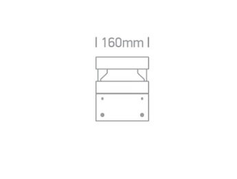 BOLARDO CIL. LED 20W 3000K IP54 ONE LIGHT.