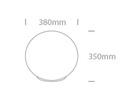 GLOBO SIMIL PIEDRA D=38 240V 1xE27 MAX 20W IP65 ONE.