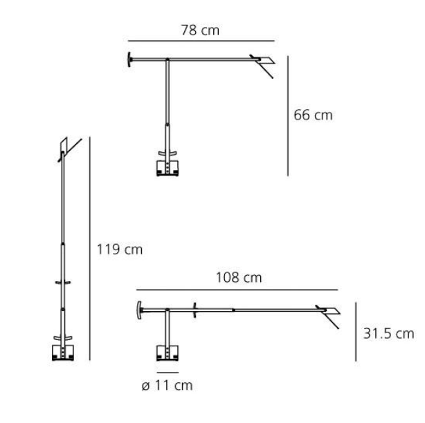 TIZIO T BLANCO ARTEMIDE.