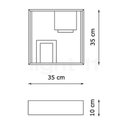 LAMPARA DE MESA FATO TAVOLO WALL GOLD 2xE14 ARTEMIDE.