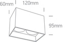 APLIQUE TECHO REC. 2xGU10 MAX.10W IP20 ONE LIGHT.