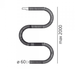 BOALUM 25x5w L=200cm.C/LAMP. ARTEMIDE.