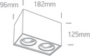 APLIQUE TECHO REC. 2xGU10 MAX.10W IP20 ONE LIGHT.