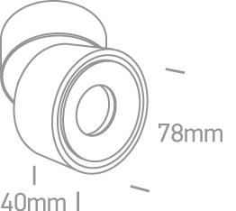 APLIQUE TECHO CIRC. LED 8W 3000K IP20 ONE LIGHT.