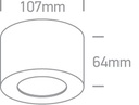 APLIQUE TECHO LED 8W 3000K IP20 R ONE LIGHT.