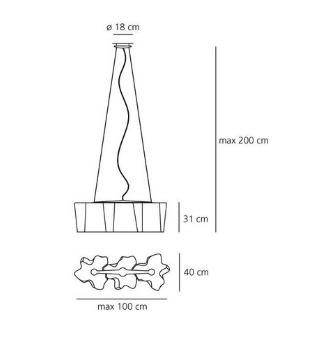 COLGANTE LOGICO 3 EN LINEA ARTEMIDE.