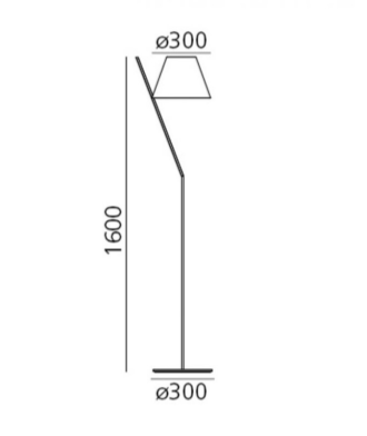 LAMPARA DE PIE E27 NEGRO LA PETITE ARTEMIDE.