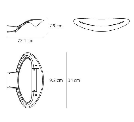 MESMERI PARETE HALOG. BLANCO ARTEMIDE.