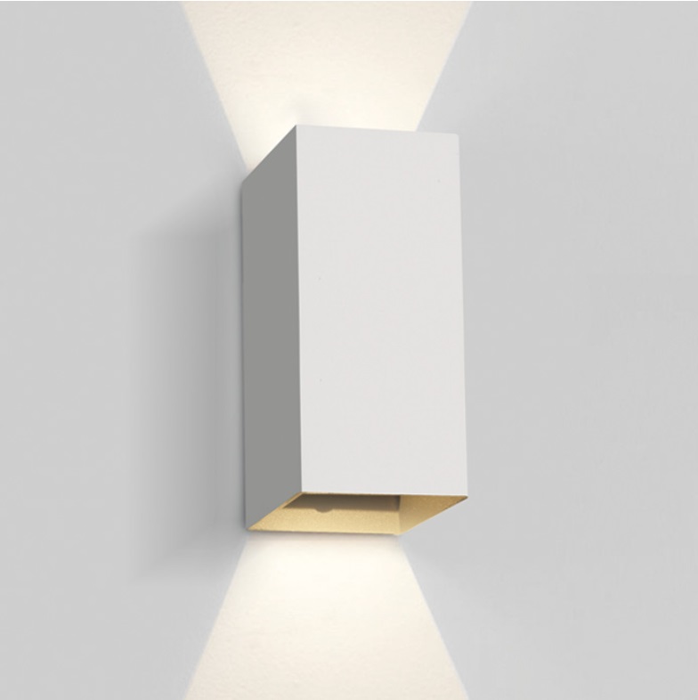 APLIQUE PARED REC. LED 2x3W 3000K IP54 ONE LIGHT.