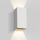 APLIQUE PARED REC. LED 2x3W 3000K IP54 ONE LIGHT.