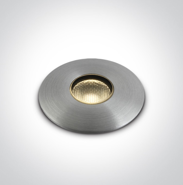 UPLIGHT CIRC. LED 1W 3000K IP67 DIM. ONE LIGHT.