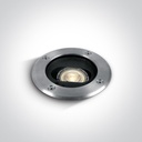 EMB. PISO 1xGU10 240V 10W IP67 ACERO AJUSTABLE ONE.