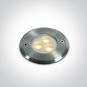 UPLIGHT CIRC. LED 3x1W 3000K IP68 DIM. ONE LIGHT.