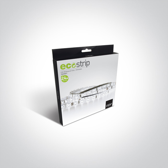 CINTA LED WATERPROOF 4,8W/m 2700K IP68 DIM. 5MTS ONE LIGHT.