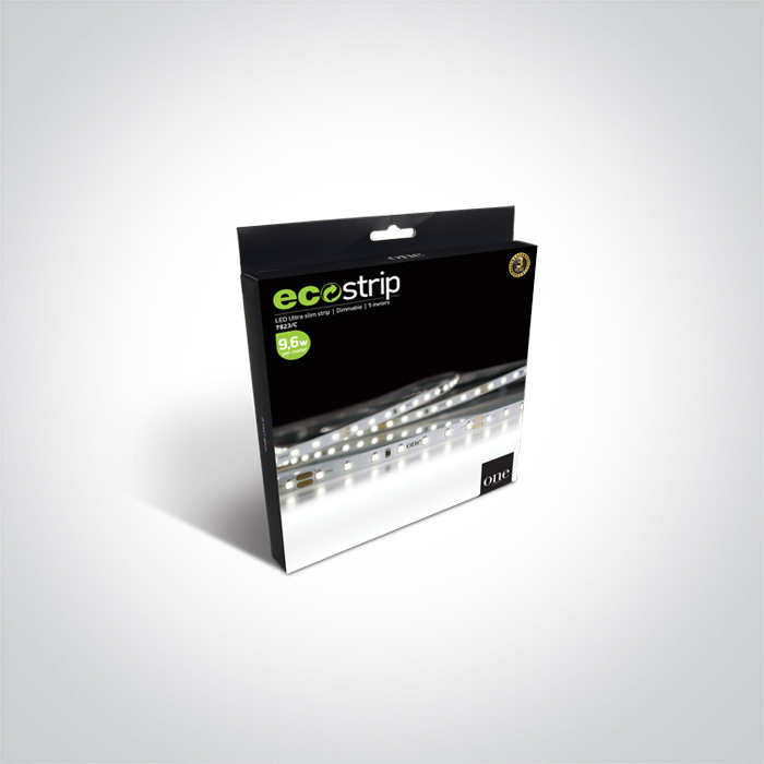 [27823EW] CINTA LED ULTRA THIN 9,6W/m 2700K IP20 DIM. 5MTS ONE LIGHT.