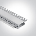 PERFIL EMB. ALUMINIO 2MTS + DIFUSOR OPAL PC TRIMLESS ONE LIGHT.