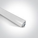 PERFIL ALUMINIO 2MTS + DIFUSOR OPAL PC ONE LIGHT.