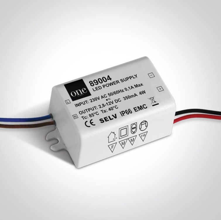 DRIVER LED 350mA 1-4W IP66 ONE.
